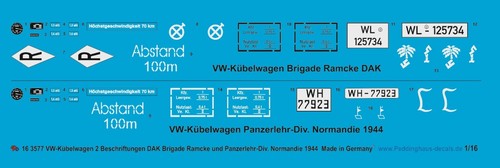 Peddinghaus decals 3577 - 1/16,